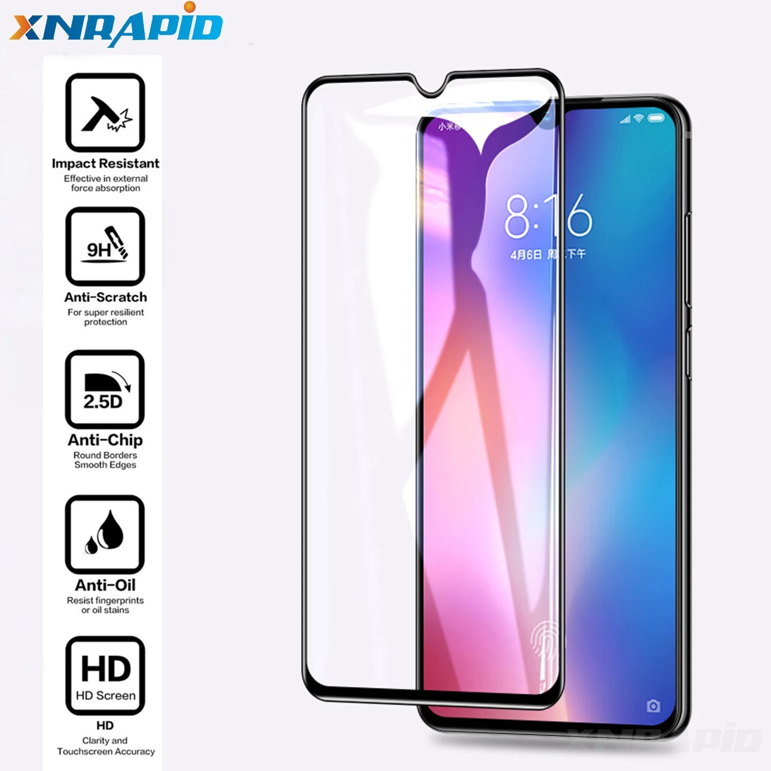 

Glass For XiaoMi Mi9 Mi9 SE RedMi 7 Note7 Note 7 Pro full Tempered Glass 9H Explosion-proof Screen Protector Film Glass