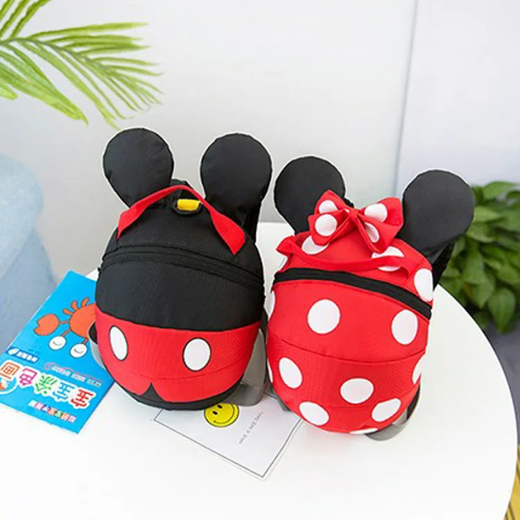 

2019 spring new Disney cute cartoon print backpack children anti-lost shoulder bag boys girls mickey mouse kindergarten bag