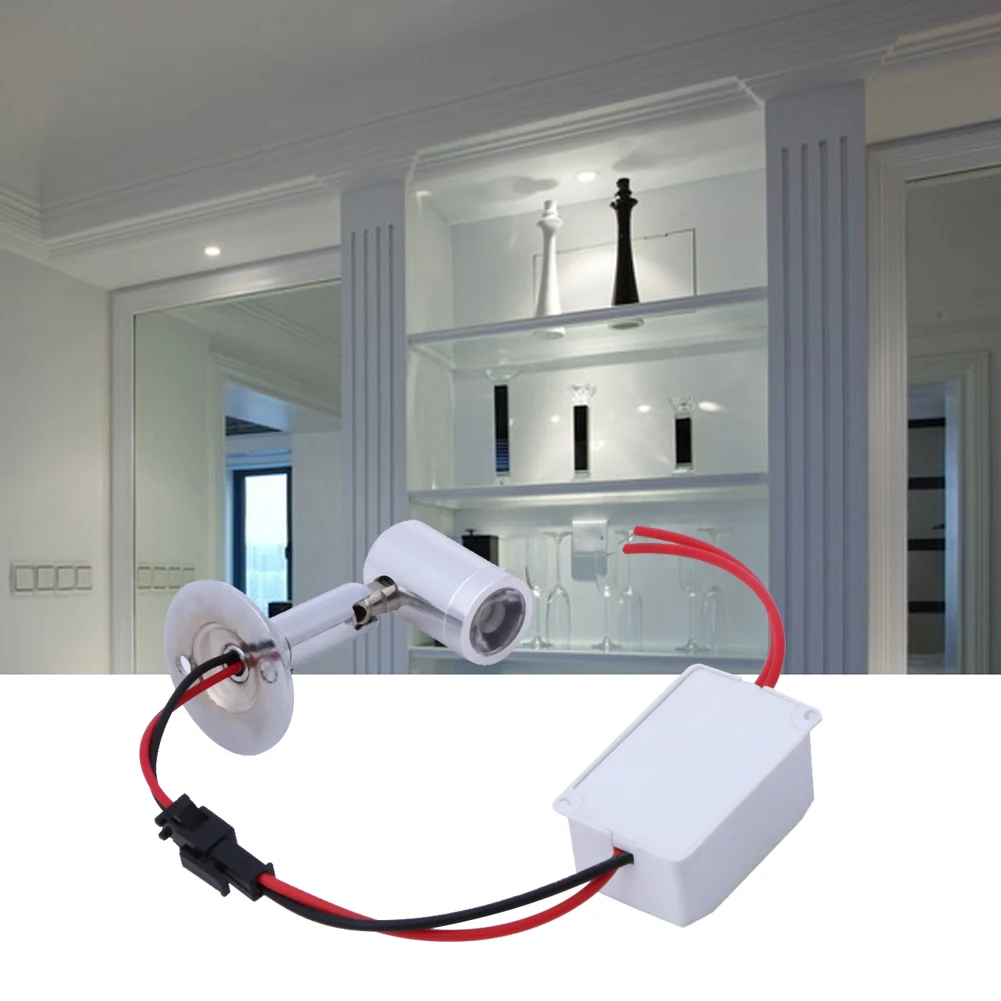 Mini 1W Spotlight 360 degree LED Backlit Showcase Wine Jewelry