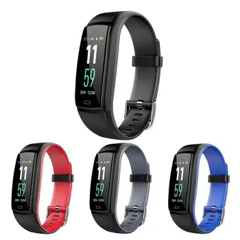

vanpower Heart Rate Blood Pressure Monitor Bluetooth IPX7 Waterproof LED Color Screen Pedometer Fitness Tracker Smart Watch