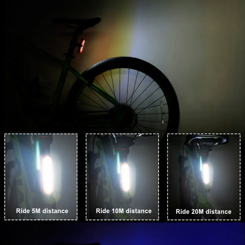 

S2818 Portable Led Bicycle light COB Emitor USB Rechargeable Tactical Lamp Bike Flashlight lanterna Lithium Battery LED Light