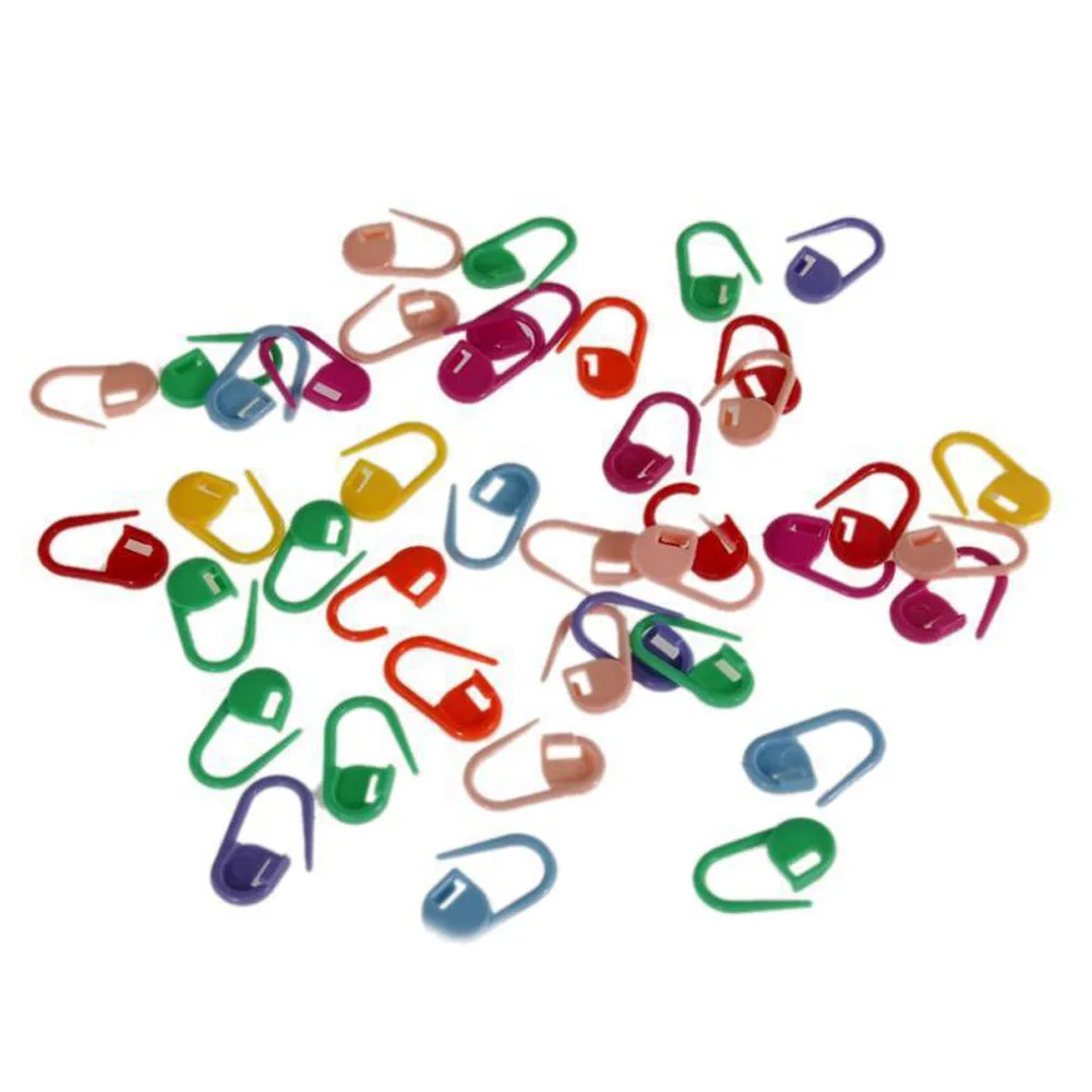 50 шт. разноцветные пластиковые инструменты для вязания мини-вязание крючком фиксирующий стежок пластиковые маркеры иглы Клип Ремесло