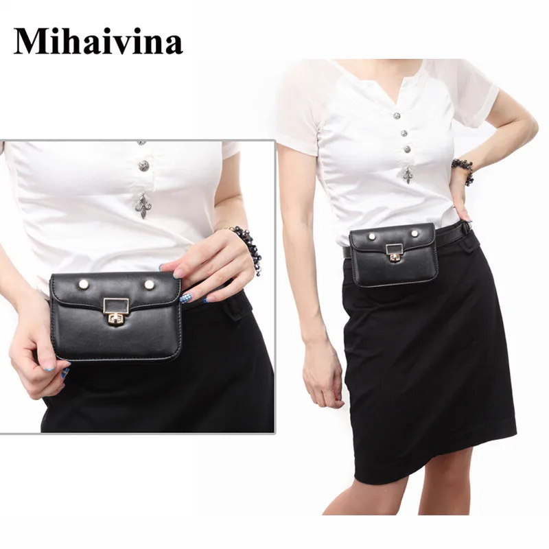 Mihaivina Casual Female Small Women Waist Bag Femal Belt Bag Phone Pouch Bags Fashion Women ...