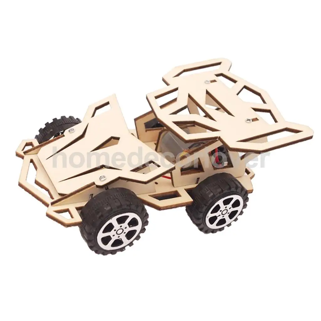  Wood Physics Science Educational Kids Children Car Tank Toy Developmental Model Kit for Early Study Interests Raises