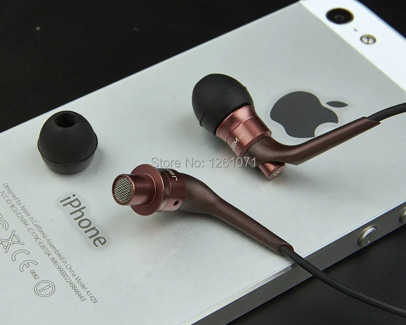

High Quality Metal 3.5mm in ear headphones JBM MJ6600 In-ear Earphone HD HiFi headphone with Retail Box for iphone samsung
