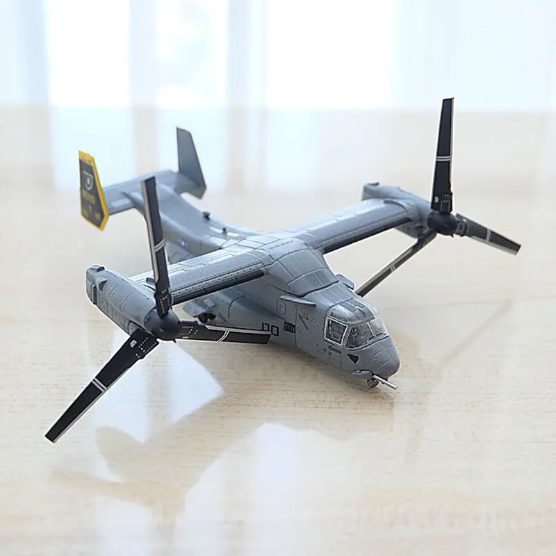 

1pc 1:144 V22 Osprey Tilting Rotary Wing Helicopter Model Toy Alloy Finished Military Gift Ornaments Toys for children