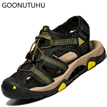 

Fashion men's sandals causal 2020 new summer shoes male size 38-45 breathable beach sandal man flat shoe outdoor sandals for men