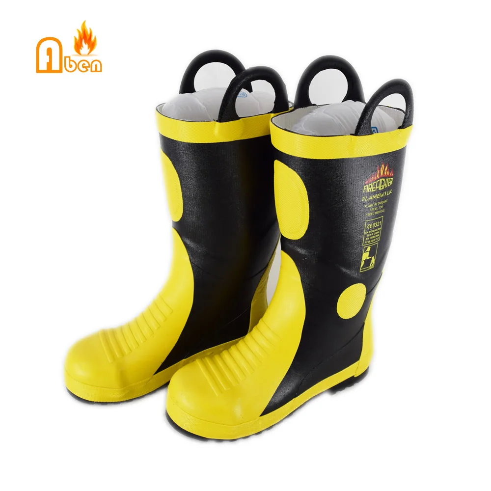 

Chinese High Temperature Resistant Rubber Firefighting Boots protect Fireman