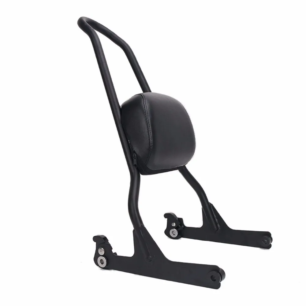 Softail Sissy Bar Luggage Rack Motorcycle Backrest for Harley Softail Fat Boy FLSTF Night Train Cross Bones  (2)