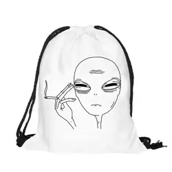 Сумка-мешок для детей партия унисекс рюкзаки 3D сумка на шнурке с рисунком Рюкзак с кулиской мешочек для украшений Ткань Лот