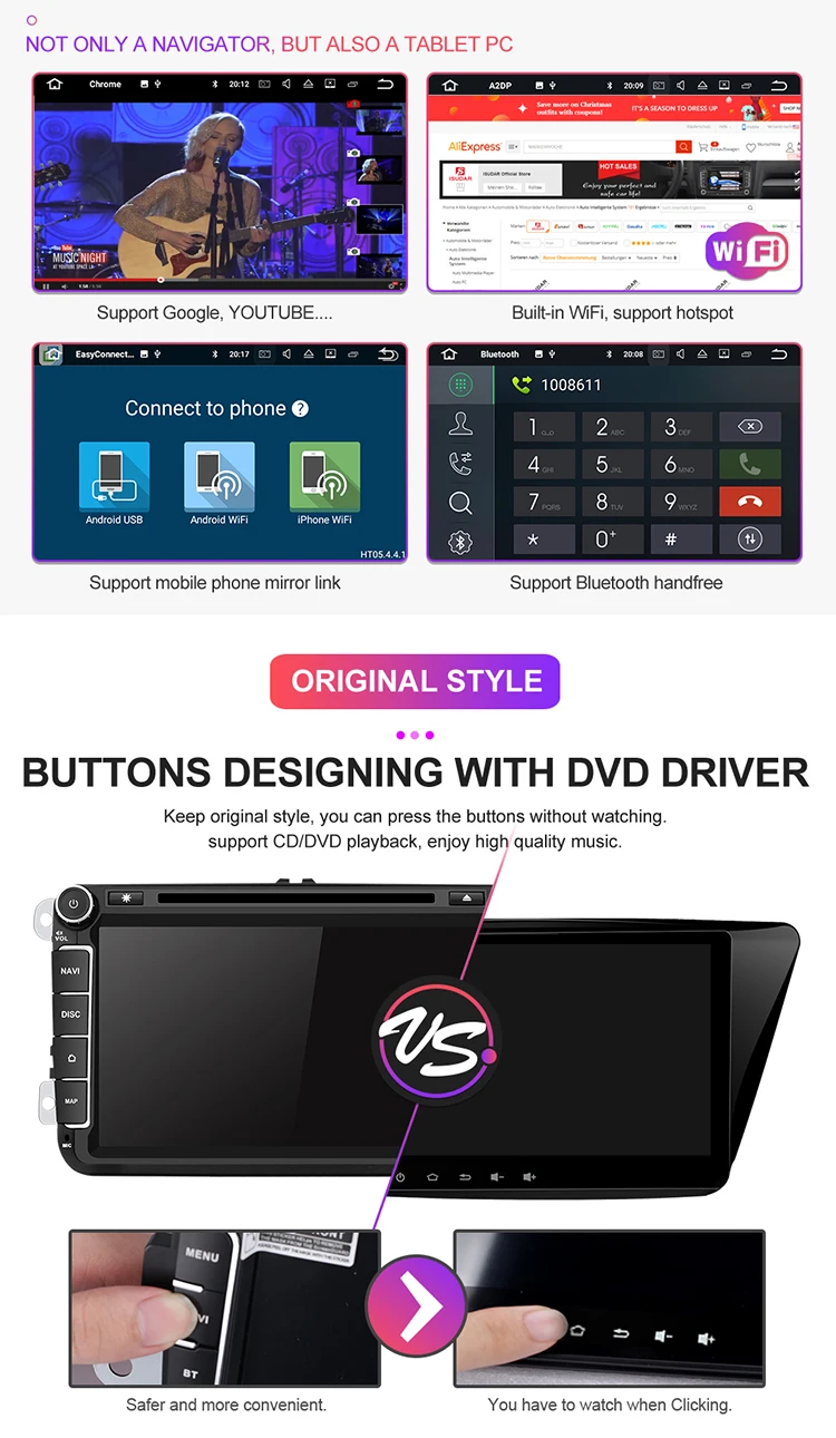 Cheap Isudar Two Din Car Multimedia Player Android 9 Auto Radio For Skoda/Seat/Volkswagen/VW/Passat b7/POLO/GOLF 5 6 DVD GPS 4 Cores 33