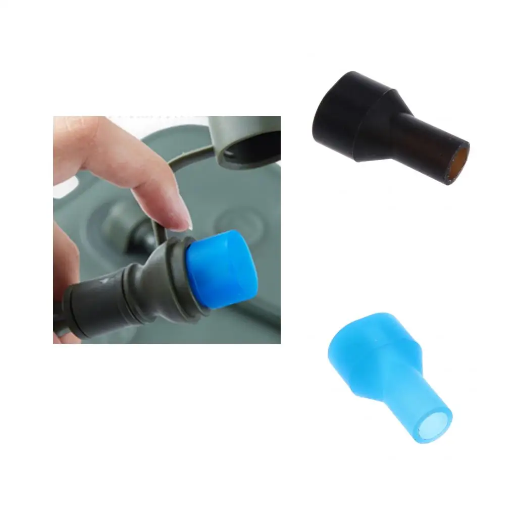 Drink Tube Bite Valve Mouthpiece for Outdoor Sports Backpack Hydration Pack Water Bladder Blue/ Black Hydration water bag Nozzle