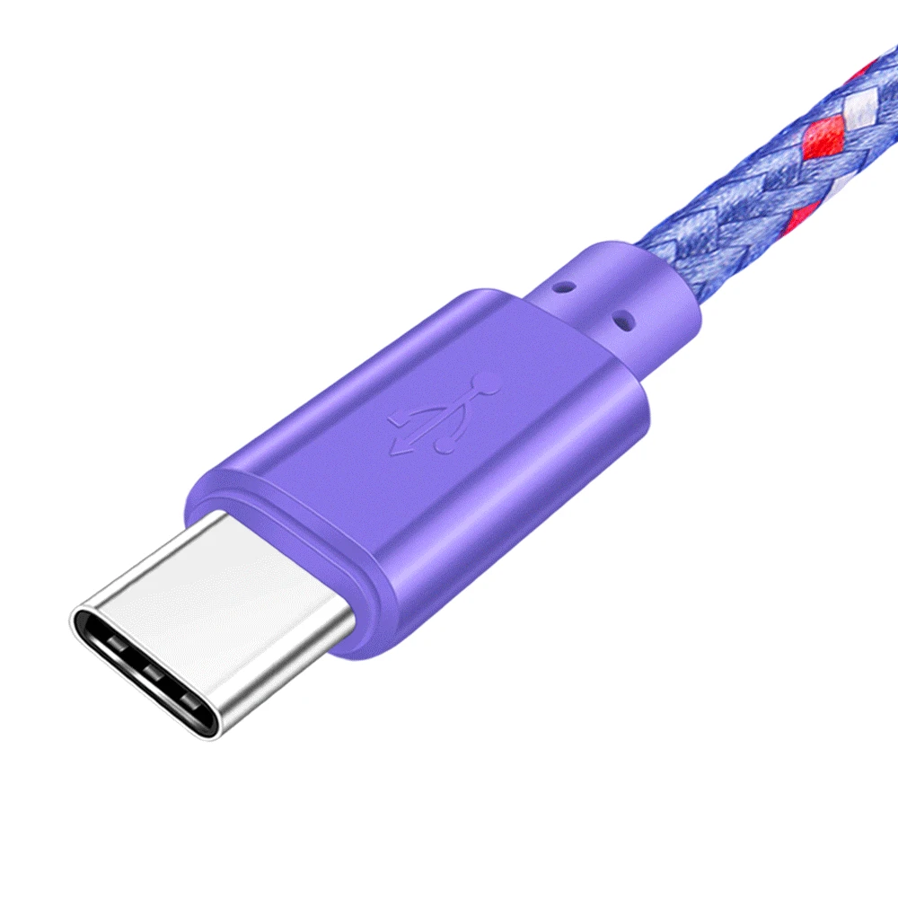 USB C كابل 1 M 2 M 3 M سريع شحن نوع-C USB 3.1 البيانات الحبل كبل شحن ل سامسونج S9 pocophone F1 الهاتف المحمول كابلات شحن