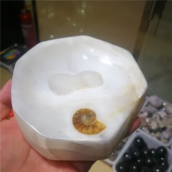 

500-600g Natural White Carnelia Ashtray Agate Bowl Stones Teacup Jade Crystal Quartz Cup Tobacco jar Teaware free shipping