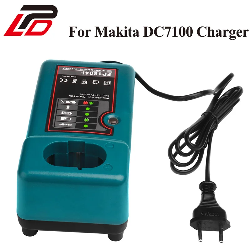 Новое поступление замена электроинструмента зарядное устройство для Makita DC7100, DC711, DC9700, DC9710, DC18RA, DC18SE, N-CD и NI-MH батарея