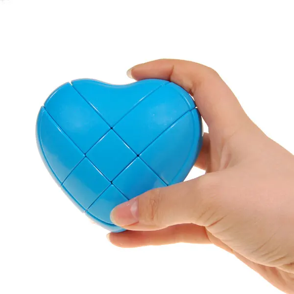 Куб Yongjun 3x3x3 «любящее сердце» Magic Cube гладкая игра-головоломка Скорость твист Cubo Magico Kid детская обучающая игрушка подарок ко Дню Святого