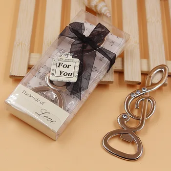 

20PCS/LOT Music note Wine Opener in Gift Box Wedding Favor