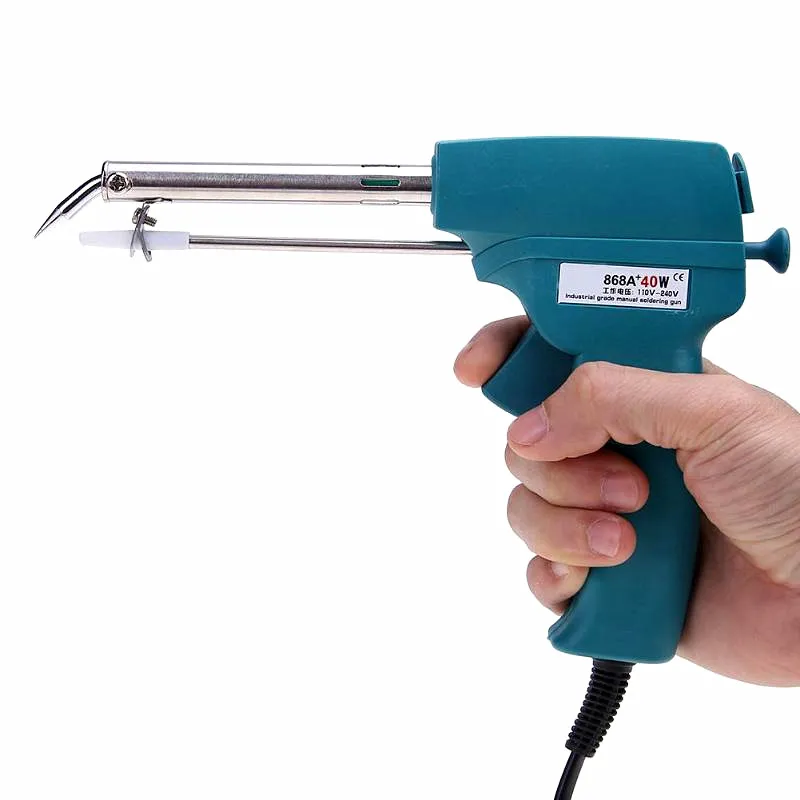 60W Manual Soldering Gun 110 240V Automatic Tin Wire Feeder Electric