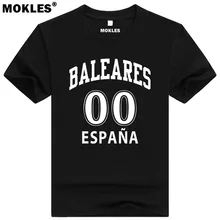 ISLAS BALEARES shirt free custom made name number palma t-shirt print text word mao magaluf sant antoni spain spanish 0 clothing