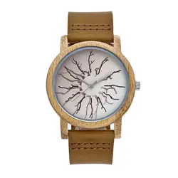 Новые простые модные часы для пары модные повседневное деревянные часы Сверхлегкий студент кварцевые наручные Бесплатная доставк