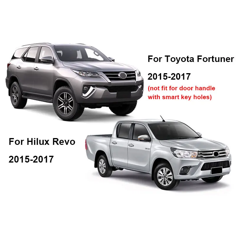 Черные чехлы капота для Toyota Fortuner AN160 HILUX SW4 Revo аксессуары для автомобиля YCSUNZ