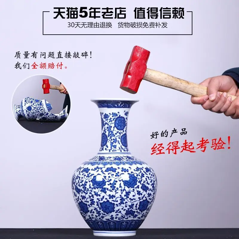 Керамическая антикварная фарфоровая ваза, китайский Декор для дома, украшение для гостиной