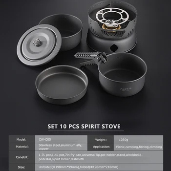ALOCS CW-C05 Set 10 Pieces Cooking Set 1