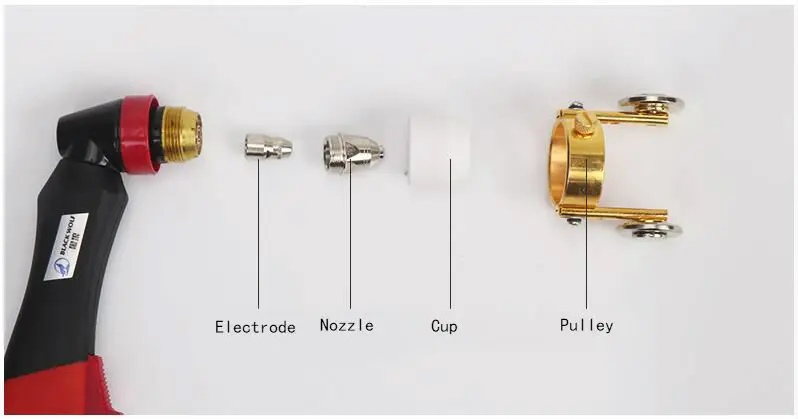 Black Wolf P80 Inverte CNC плазменный резак, фонарь для резки, плазменный расходный воздушный сопло, плазменный электрод, Плазменный сварочный аппарат, резак 100PK