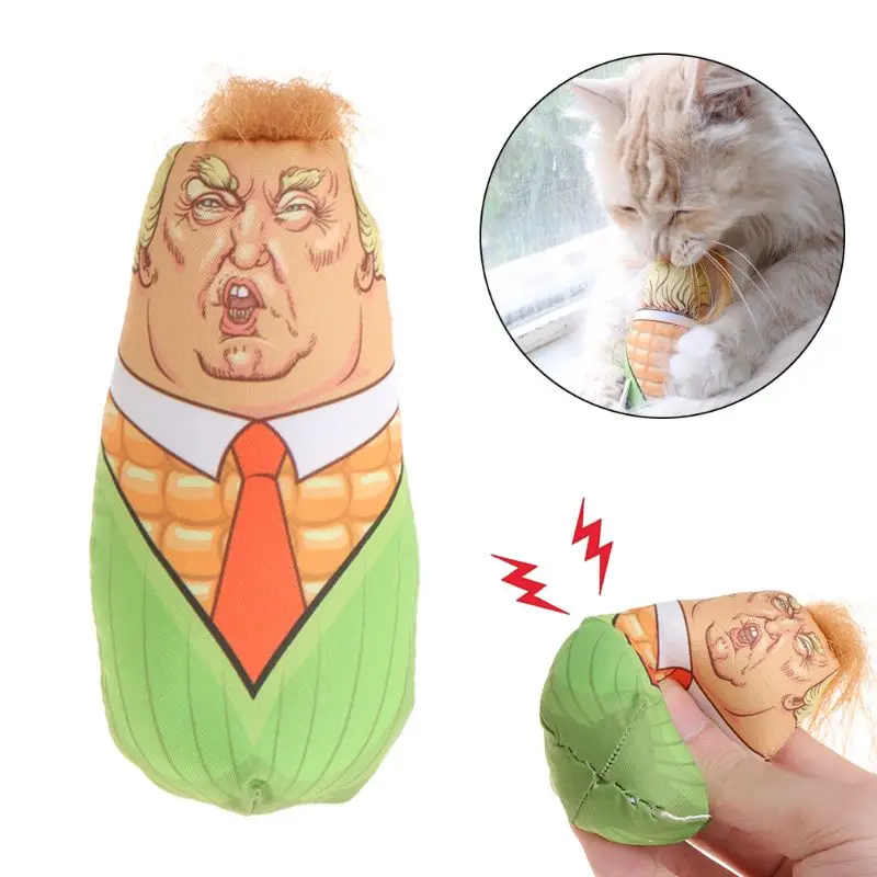 Подушка в виде кошачьей мяты игрушка головы Трампа кукурузы 11*4 5 см 1 шт.|Игрушки