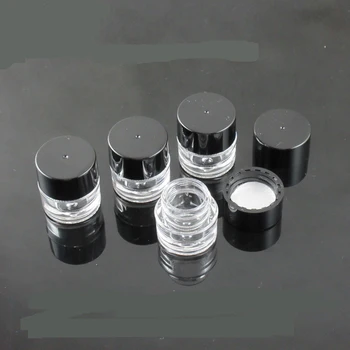 

300pcs 2g AS empty Cream Jar, Cosmetic Container, Sample Jar,Display Case,Cosmetic Packaging ,2ML Mini plastic bottle small tin