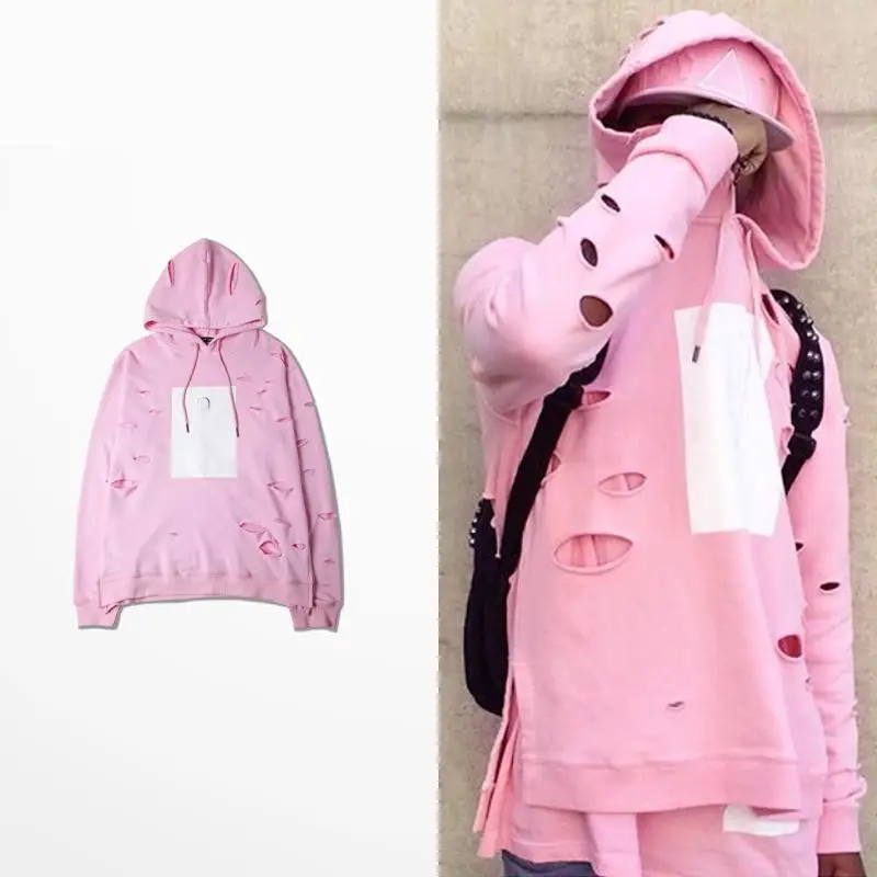 pink zip up hoodie mens