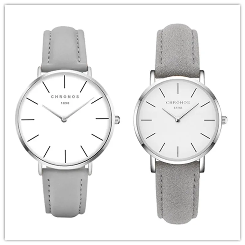CHRONOS Fashion Minimalist Casual Quartz Watch Women Men Couple Lover Wrist Watches Leather Dress Watches 2 Pcs Valentine Gift CHRONOS Fashion Minimalist Casual Quartz Watch Women Men Couple Lover Wrist Watches Leather Dress Watches 2 Pcs Valentine Gift