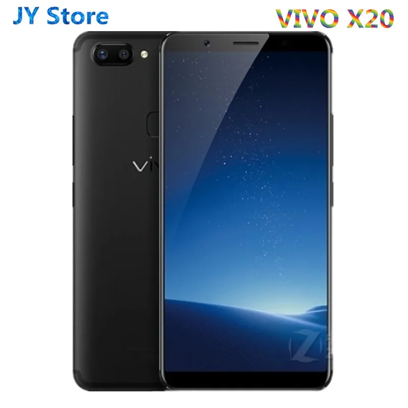 Смартфон VIVO X20 4 Гб 64 Гб Восьмиядерный 6,0" полный экран двойная задняя камера Android 12MP+ 12MP 4G LTE мобильный телефон