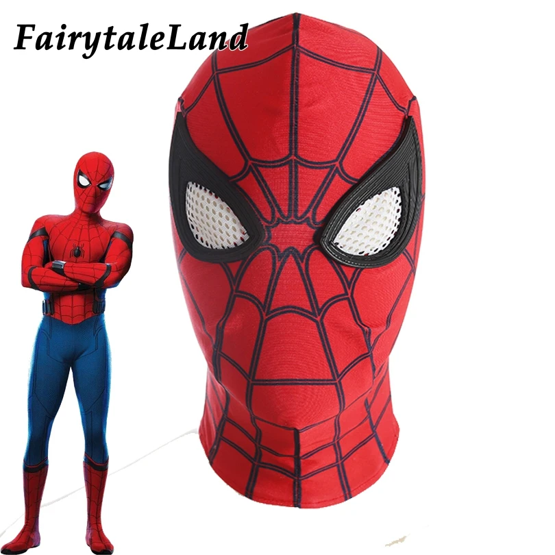 

Spider-man Mask Halloween costume accessories Superhero Hat SpiderMan Mask Cosplay Spider-Man Homecoming Red Mask