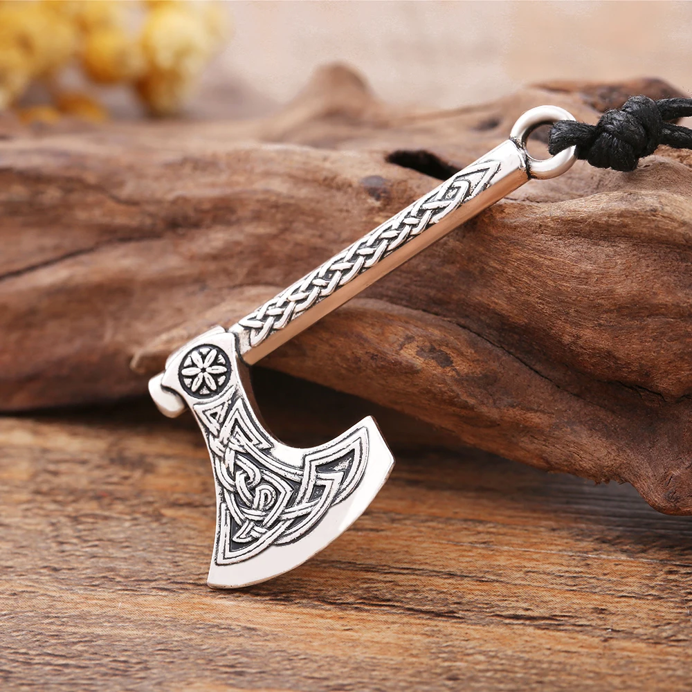 Dawapara Perun Axe Amulet Slavic Kolovrat Symbol Irish Knot Viking Axes