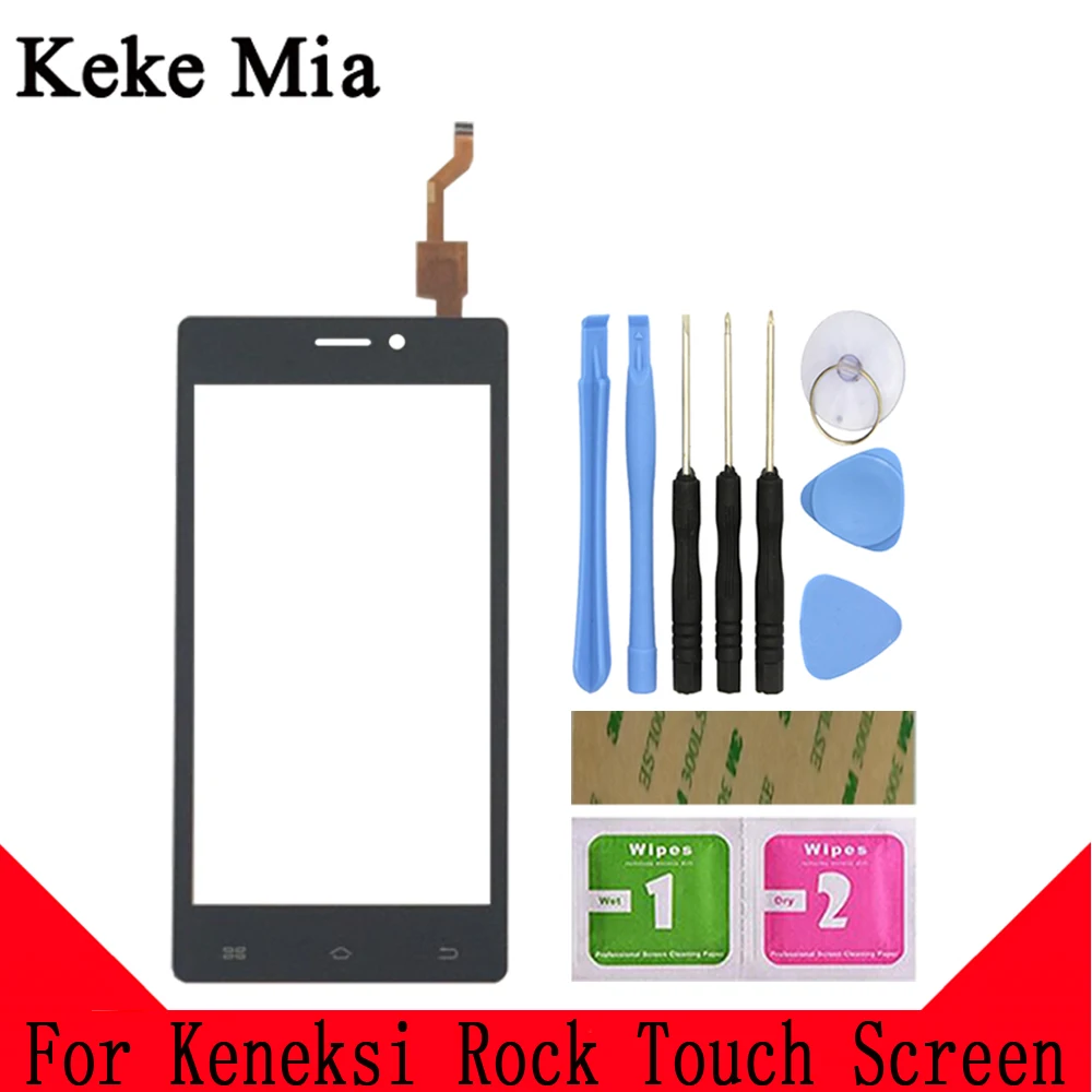Keke Миа 4," сенсорный экран для мобильного телефона Keneksi Rock Сенсорная панель стеклянная линза тачпад дигитайзер Бесплатный клей+ салфетки