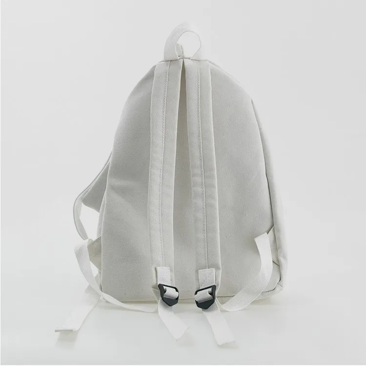 Холщовый Рюкзак, крутая школьная сумка, брендовая Летняя женская Подростковая Студенческая сумка, большой Повседневный Белый Черный рюкзак, новое качество