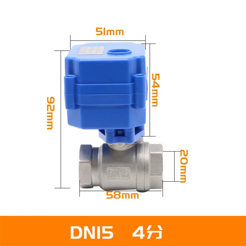 DN15 1/2&ampquot brass Two Way electric water valve DC5V DC12V DC24V AC220V CR01 CR02 CR03 CR04 CR05 motorized ball for | Обустройство