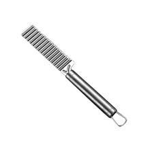 Для волнистой нарезки картофеля краями инструмент Нержавеющая сталь гаджет для овощей и фруктов резки приспособления для резки картофеля Кухня, ресторан и барный инвентарь A1