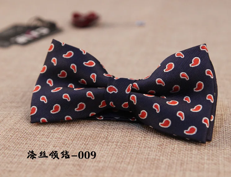 40 цвет корейский модные Для мужчин деловые галстук-бабочка бабочка галстук-бабочка с принтом Пейсли Цветочный галстук-бабочка S для Для