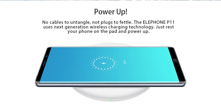 ELEPHONE P11 4GB RAM 128GB ROM Helio X25 MTK6797T 2.5GHz Deca Core 6.0 Inch 2.75D Incell FHD+ Full Screen Android 8.0 4G LTE Smartphone
