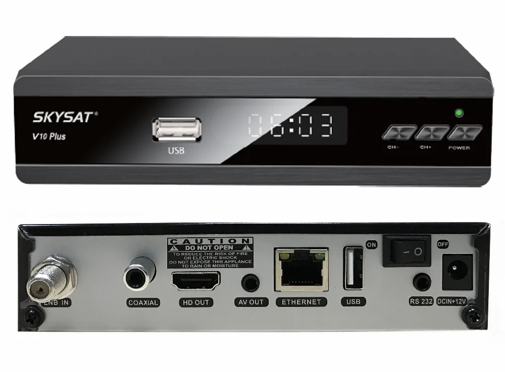 

IPTV Satellite Receiver V10 Plus Support CCCam Newcamd Youtube PowerVu IPTV M3U HD Set Top Box