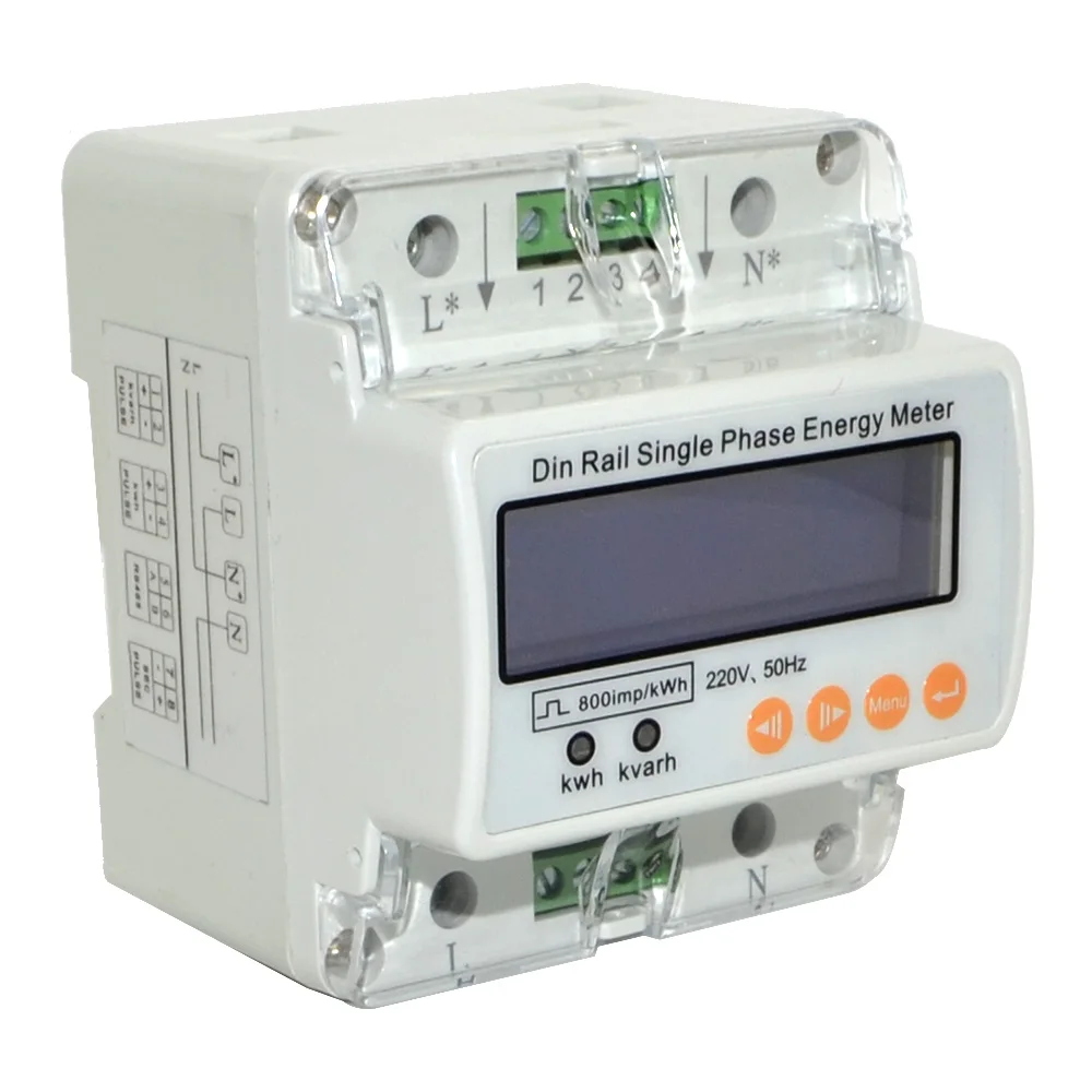 GHDS100E Single Phase Energy Meter Digital Meters U/I/P/F/PF/Q/S