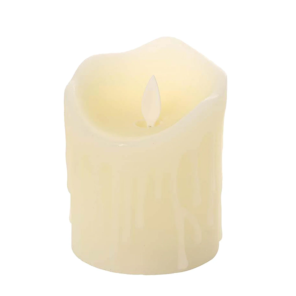 Flameless LED Candle Swing Flame Yellow LED Candle Operated Night Lights Wedding Party Home Decoration