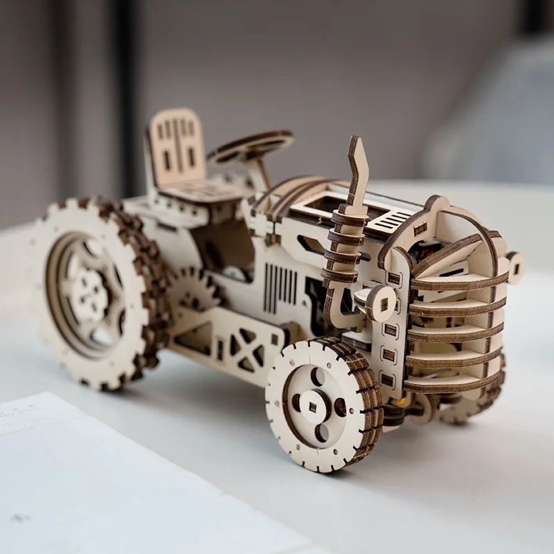 Robud 4 вида DIY подвижные механические модели строительные наборы заводные деревянные игрушки подарок для мальчиков и девочек LK501 для дропшиппинг