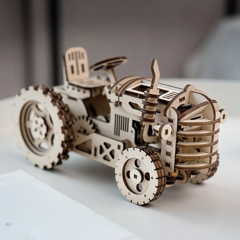 Robotime 4 вида DIY передвижные механические модели строительные наборы по заводным