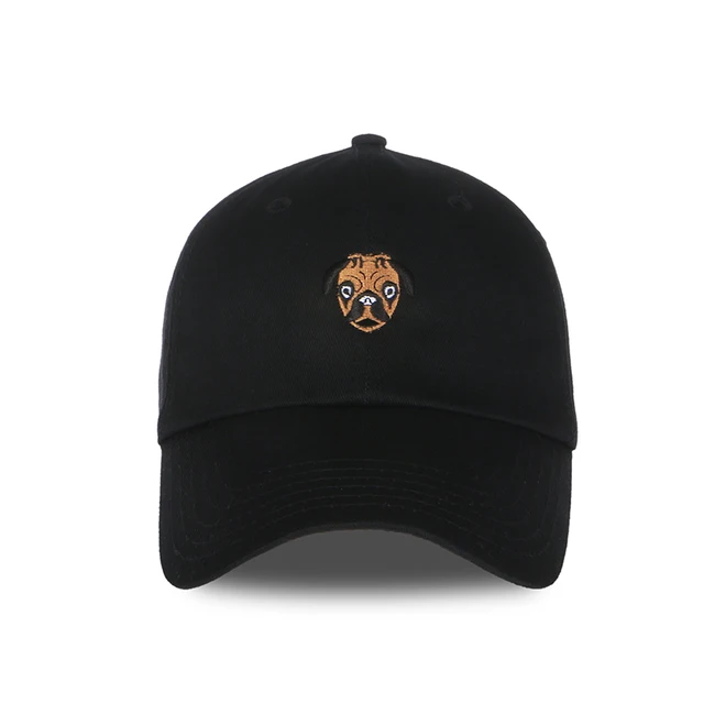 2017 bulldog animal cartoon image embroidery baseball cap dad hat