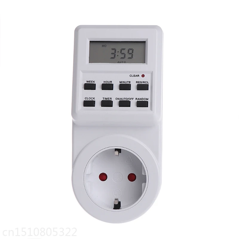 

Plug-in Programmable Timer Switch Socket with Clock Summer Time Random Function 'lirunzu