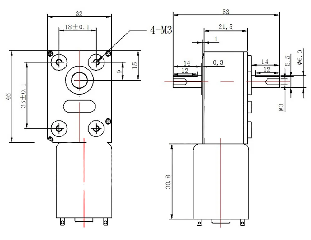 Bringsmart JGY-370S микро редуктор двигателя 12v 24v DC червь Шестерни Мотор Двойной Вал обратный с встроенной функцией спуска затвора двойной Выход вал мини инструменты