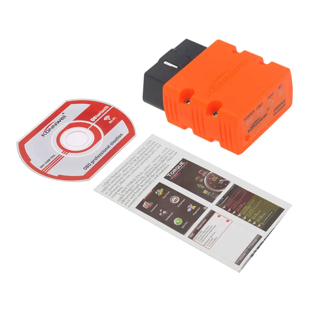 ELM327 Bluetooth адаптер автомобильный диагностический сканер Vag Com OBD OBDII код читателей оранжевый V1.5 сканирования инструменты авто детектор для Android